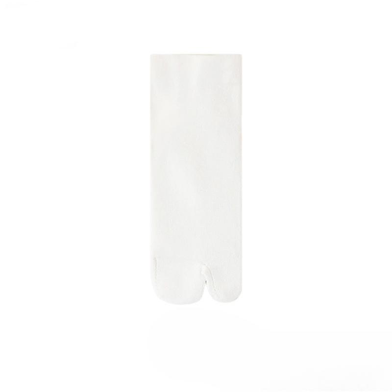 

Female Spring and Autumn Fashion New Absorbent Breathable Boneless Tube Split Toe Socks 1 pair белый