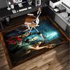 Horror Movie Characters Collage Office Rug Chair Mat, Game Carpet, Suitable for Front Door, Bedroom, Living Room, Desk, Holiday Gift