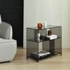 Mini Acrylic Coffee Table Mobile Storage Luxury Design Bedroom Transparent Coffee Cabinet Living Room Nordic Mobili Furniture