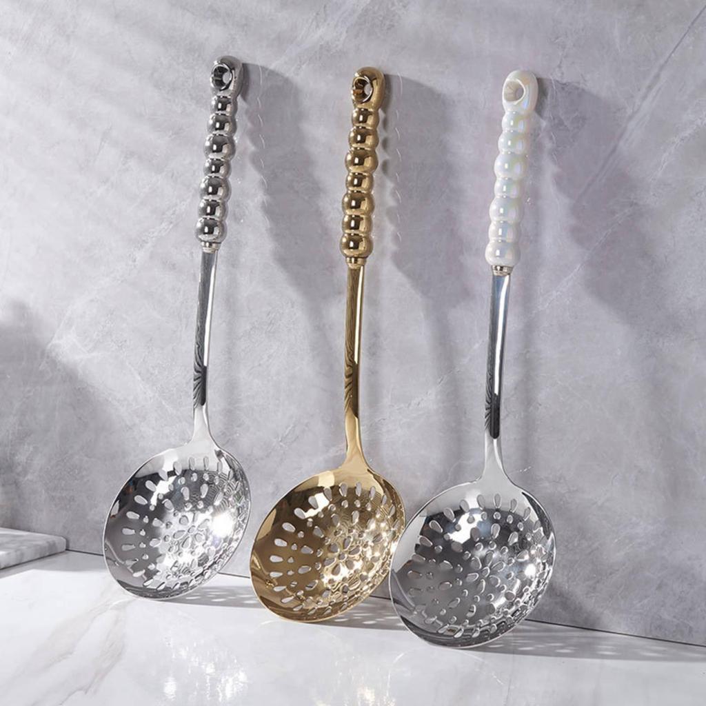 7 Pieces Piece Kitchen Utensil Set Rust-Proof Ceramic Handle Cooking Utensils