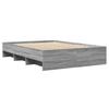 Bed Frame Gray Sonoma 120 x 190 cm Particleboard