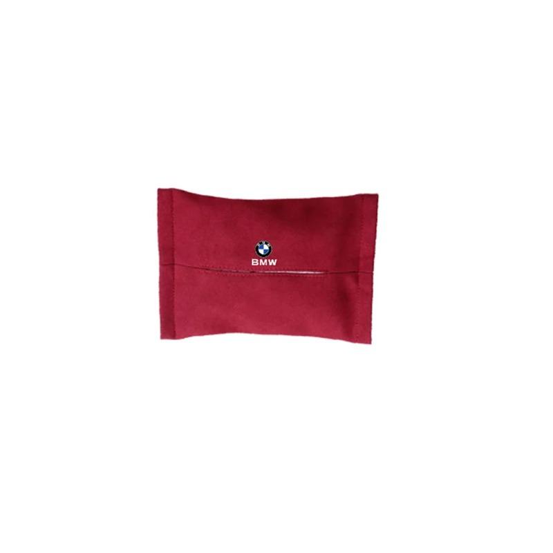 1pc Car Tissue Box Suede Sun Visor Seat Back Hanging Bag For BMW M E46 E90 E60 F30 E39 F10 E87 E36 F20 E92 Serie 1 BT21 G20 X1