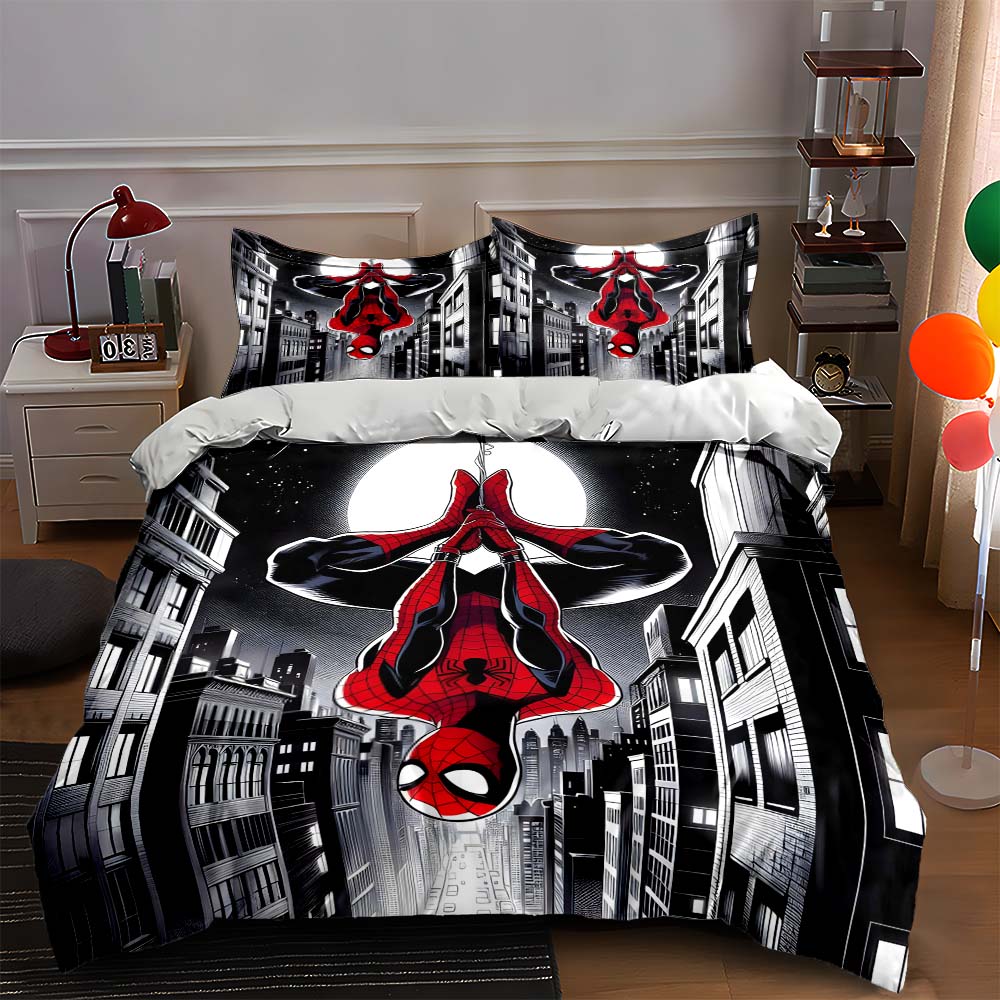 

Superhero, cityscape, bold. Bedding Duvet cover sets Duvet covers Pillowcases gifts (1 * Duvet Cover 2 * Pillowcases, without duvet insert) 135x200cm