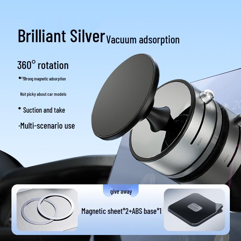 Magnetic 360° Rotating Car Phone Holder with Suction Mount