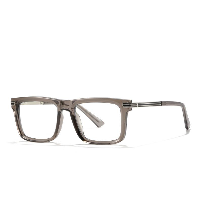

Latest Styled Large Square Metal Frame Hyperopia Prescription Photochromic Anti Blue Light Reading Glasses for Man 0 to +600 0