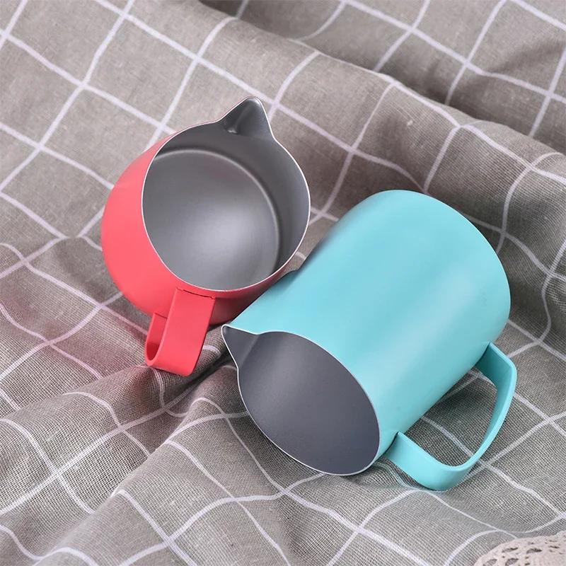 600ML Stainless Steel Coffee Milk Frother, Milk Foam Tool, Latte Art Pull Flower Cup, Milk Jug, Coffeware