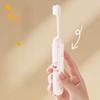 2-IN-1 Travel Toothbrush Set Foldable Mini Toothpaste Tube Storage Box Portable Soft Bristled Folding Toothbrush Dispenser