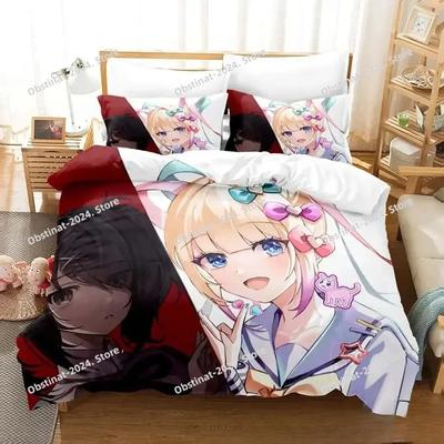 3D Anime Needy Streamer Overload Bedding Set Printed With Pillowcase Bed Duvet Cover Soft Single Double Queen Super King Size