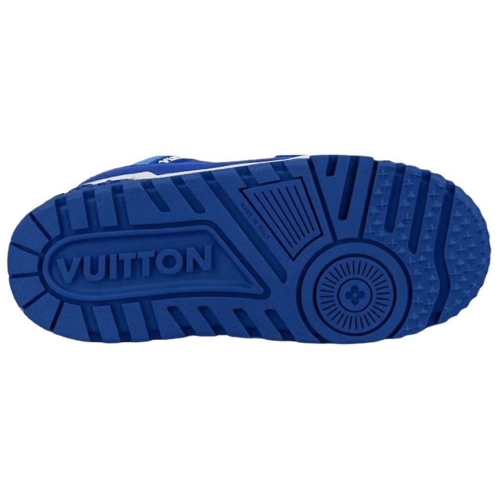 Louis Vuitton Trainer Maxi Stylish Skateboarding Shoes Men's Blue 1ABM2L