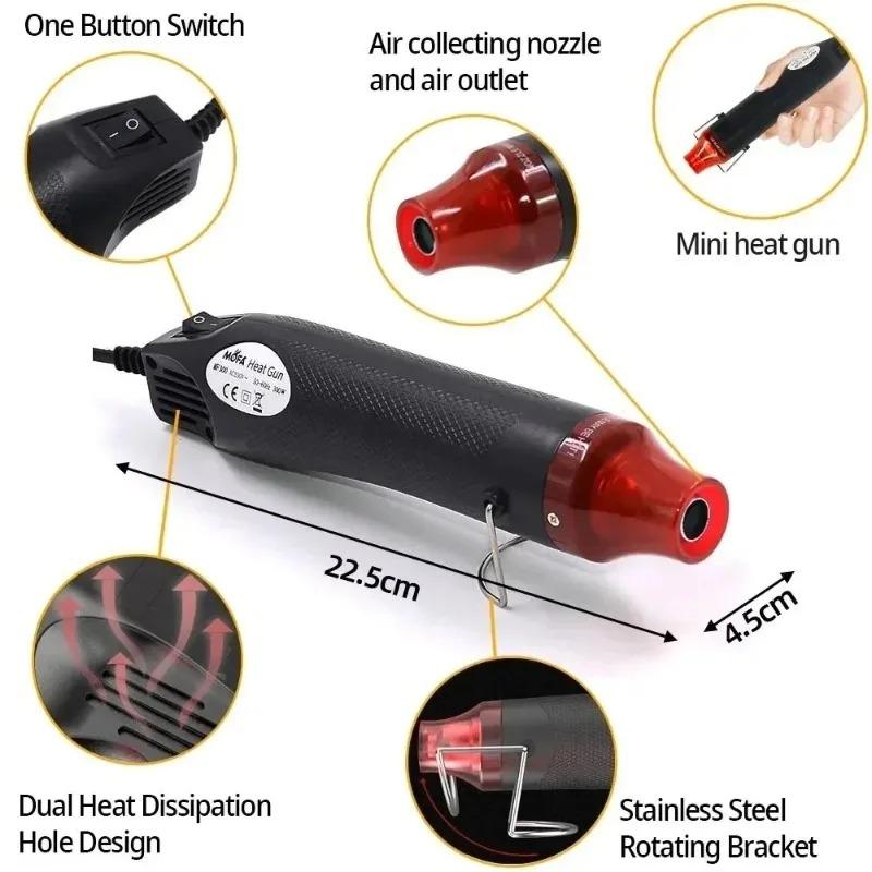 New Manual Hot Air Gun DIY Tool Electric Hot Air Gun Welding Temperature Process Hair Dryer Heating Tool