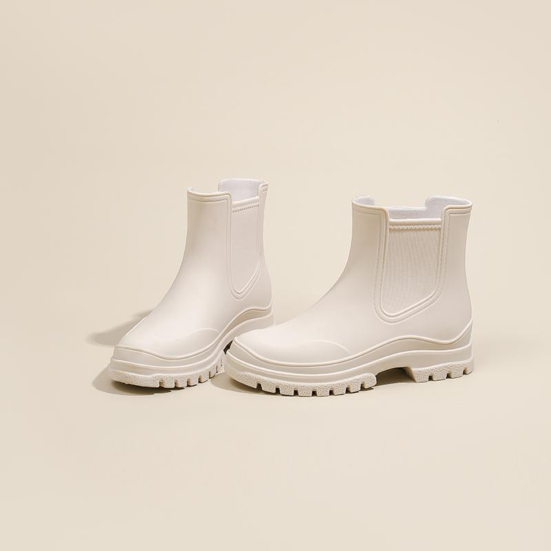 Women's Waterproof Low-top Water Boots In Summer, Short-cylinder Rain Boots, Rubber Shoes For Car Washing And Kitchen Use