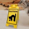 Lustiges Katzenkotz-Schild Haustierkatzen Garten Kotz-Warnschild Hunde Kotz-Schild Neuheit Schreibtischdekoration Für Katzenliebhaber Draußen