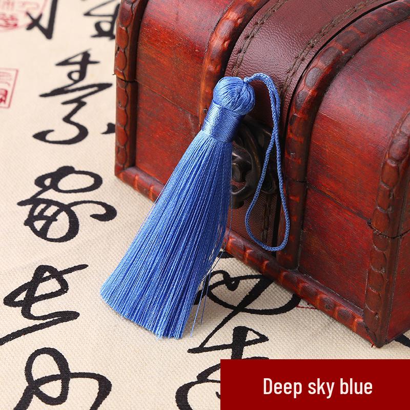 8cm Short Tassel Pendant USB Drive - 32 Colors Ice Silk Bookmark
