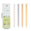 4PCS/Box 0.5mm Blue Ink Gel Pen Animal Shaped Neutral Pen Cartoon Erasable Pen  Students