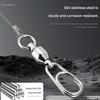 10Pcs Fast Speed Bearing Fishing Swivels Snap Connectors Stainless Steel Link Rings For Lure Tackle And Baiting