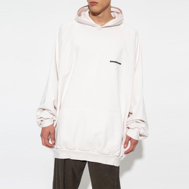 Balenciaga Strike 1917 Oversized Hoodie 'White' Men's 697879TMVH29800