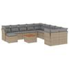 VidaXL Salon de Jardin avec Coussins 12 pcs, Canapés de Terrasse, Ensemble de Meubles de Patio, Mobilier d'Extérieur, 3256311