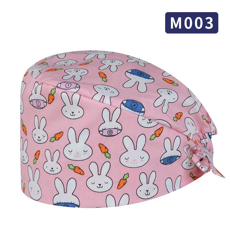 Unisex All-Cotton Printed Surgical Cap for Medical and Food Services