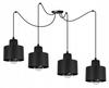 MODERN CEILING HANGING LAMP BLACK LED LAMP