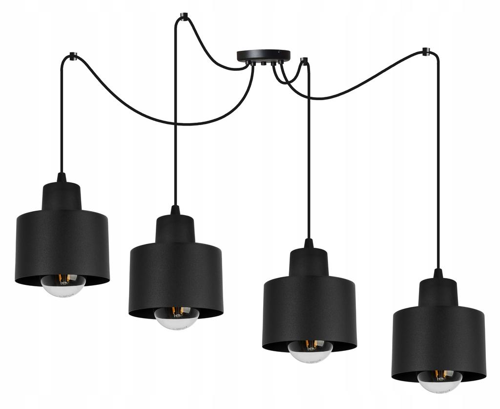MODERN CEILING HANGING LAMP BLACK LED LAMP