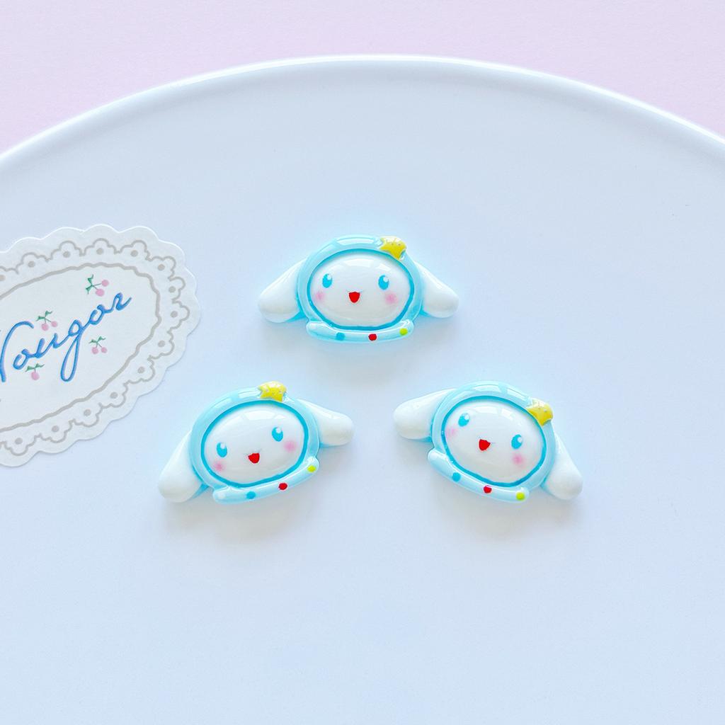 30/150PCS Cute jade dog resin diy jewelry yellow five-star hair clip mobile phone shell hole shoe patch shoe flower accessories