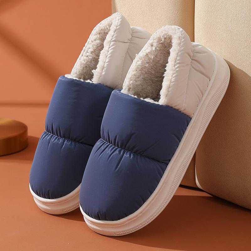 Bag heel household cotton slippers household autumn and winter thick-bottomed warm slippers non-slip stall cotton mop