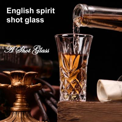 1/2/4Pcs Shot Glasses 60ml Tequila Glasses Heavy Base Cordial Glasses for Whiskey Vodka Cordials