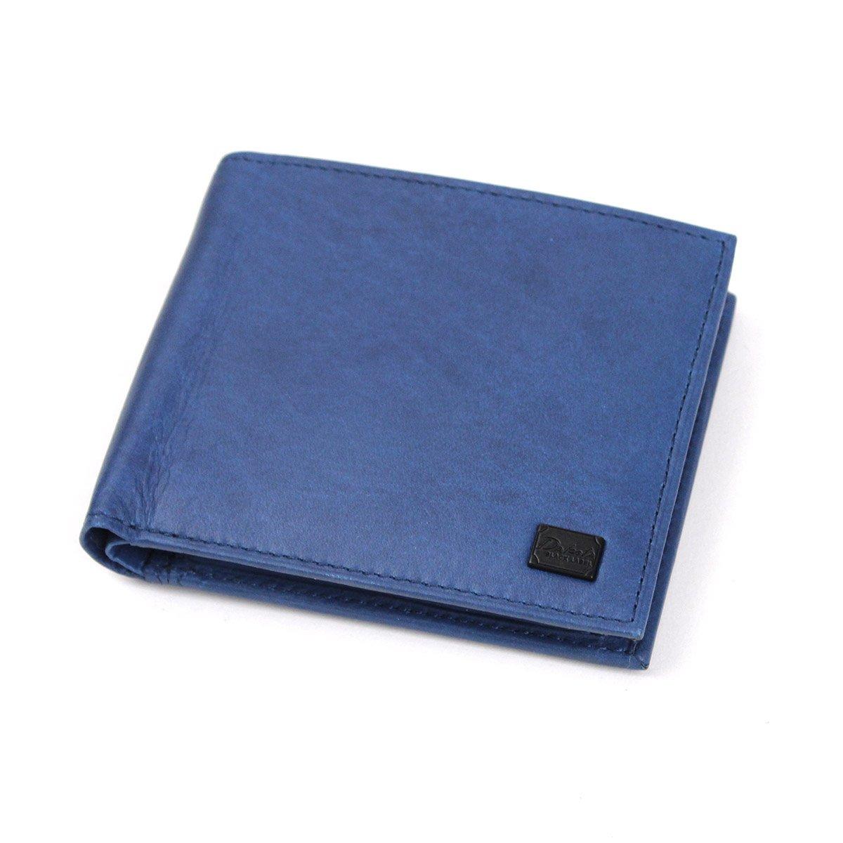 

Black Dakota BLACK LABEL Waxy Wallet Genuine Leather 0625900 (Dakota Label) 2-fold (Blue (65))