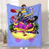 Rock Band R-Ramones Throw Kid-Friendly Flannel Throw Blanket Soft Warm Anti-Static Washable All Season