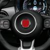 Fiat 500 (08+) Kolfiber Rattemblem Trimskydd