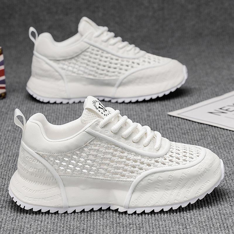 

Men s Chunky Sneaker Summer Breathable Mesh Shoes Fashion Outdoor Casual Shoes for Men Designer Platform Shoes 39 белый