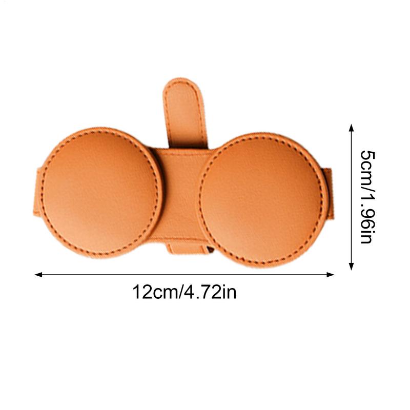 Uchwyt na okulary przeciwsłoneczne do samochodu Organizer na osłonę przeciwsłoneczną samochodu Podwójny design z klamrami Luksusowa Ochrona Bezpieczeństwa Do Ciężarówki Vana Pickupa Sedana Hatchbacka