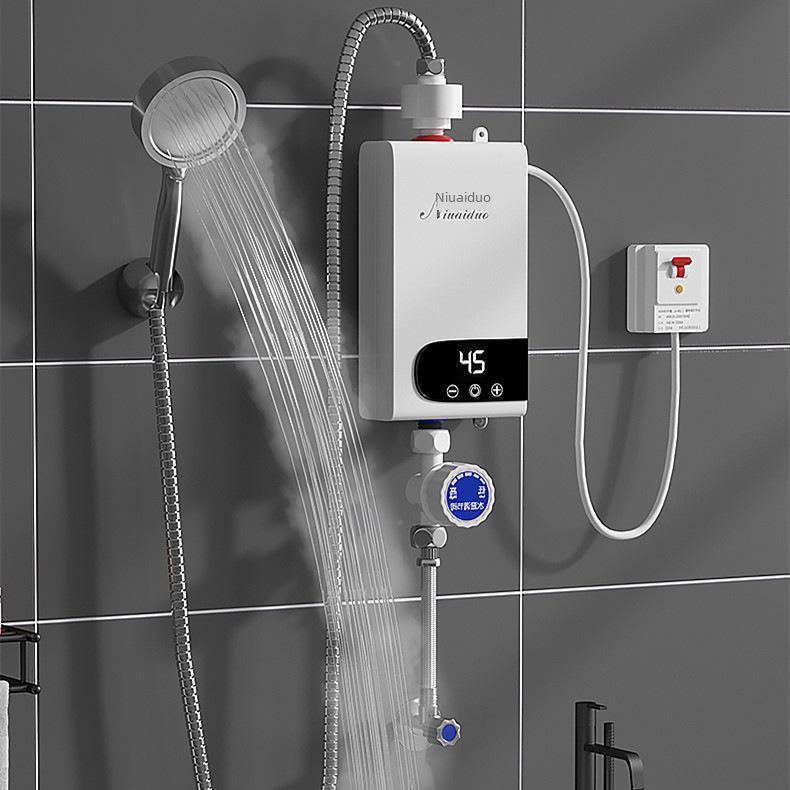 Compact Instant Electric Water Heater for Shower – Constant Temperature, Punch-Free, Fast Heating for Kitchens
