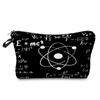 Women Chemical Physics Formulas Print Cosmetic Bag Toiletries Organize Travel Storage Case 6768