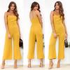 Spring and Summer Women's Jumpsuits Sexy Camisole Wrap Zipper Jumpsuit Seven-point Pants