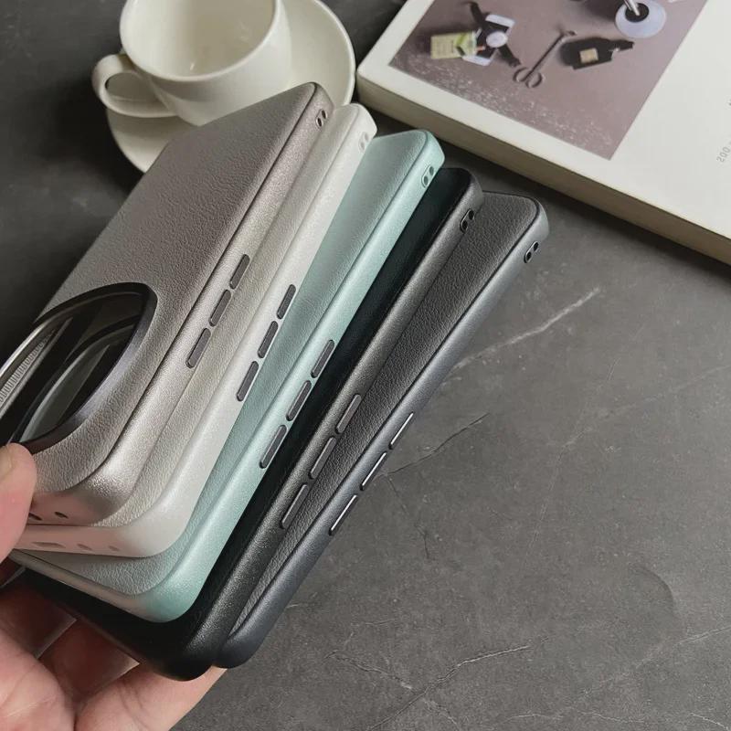 Honor Magic6 Pro Luxury Leather Anti-Fall Protective Case – Simple, Sleek, and Professional.
