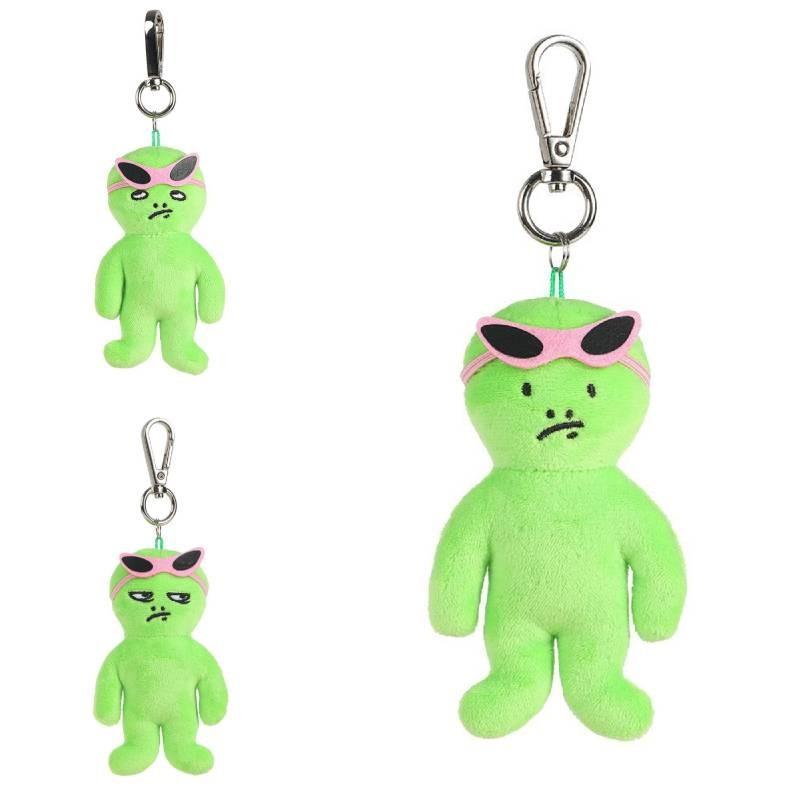 Alien Plush Pendant Toy Bag Decoration Doll Keychain Kids Cartoon Cute Gift