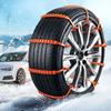 Snow Tire Chains 10 Pieces Automotive Tire Zip Ties for Snow Wheel Anti-Slip Chains for Sedan SUV Truck Outdoor Winter Driving