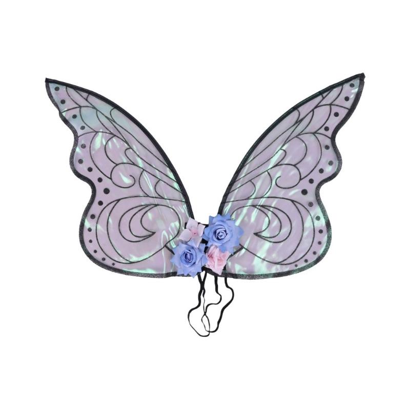 Butterfly Wing Halloween Wing Costume for Girl Christmas Masquerades Cosplay Fairies Wing Butterfly Dress up Outfit