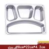 Chang Baosen 304 Stainless Steel Children's Divided Plate