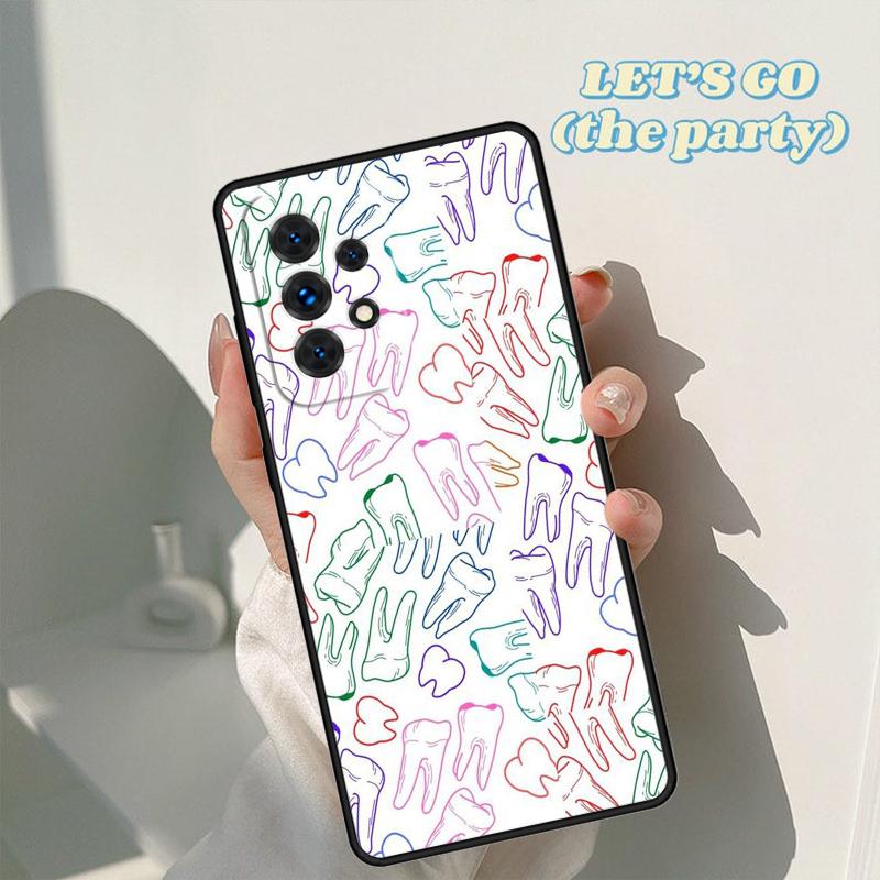 Dental Definitions Tooth Phone Case For Samsung Galaxy A42 A31 A40 A51 A71 A32 A80 A91 A52 A72 A20e A21S A50 A70 A11 A12 Cover