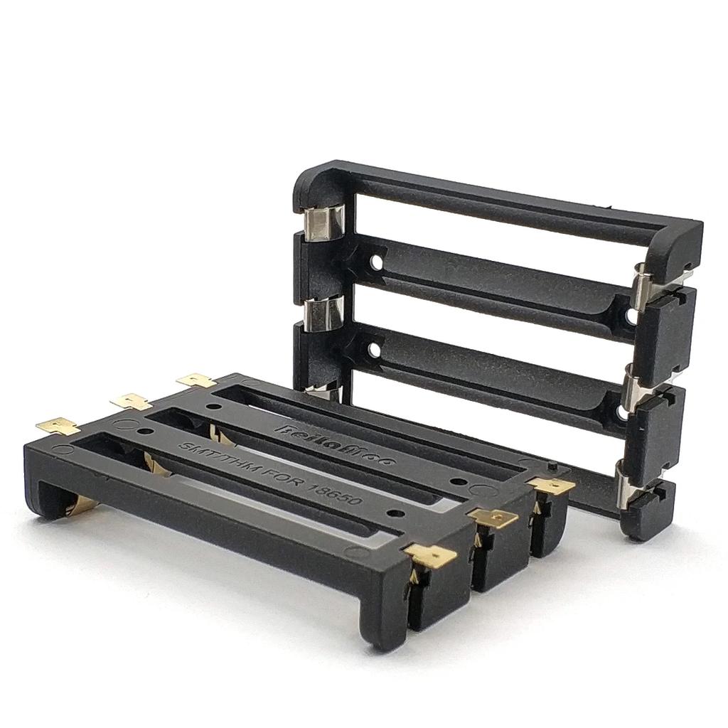 3S 18650 Battery Storage Case SMD SMT THM 3 18650 Battery Box 18650 Battery Holder with Bronze Pins