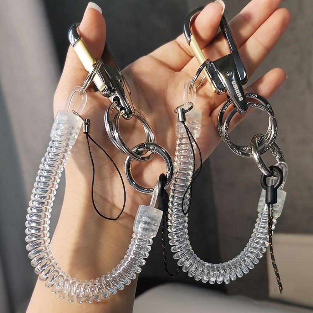Spring Phone Telescopic Lanyard Pendant Phone Safety Tether  Phone Case Accessories