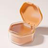 Denture Cleaning Dental Braces Storage Box Sealed Denture Cleaner Box  Retainer Bath