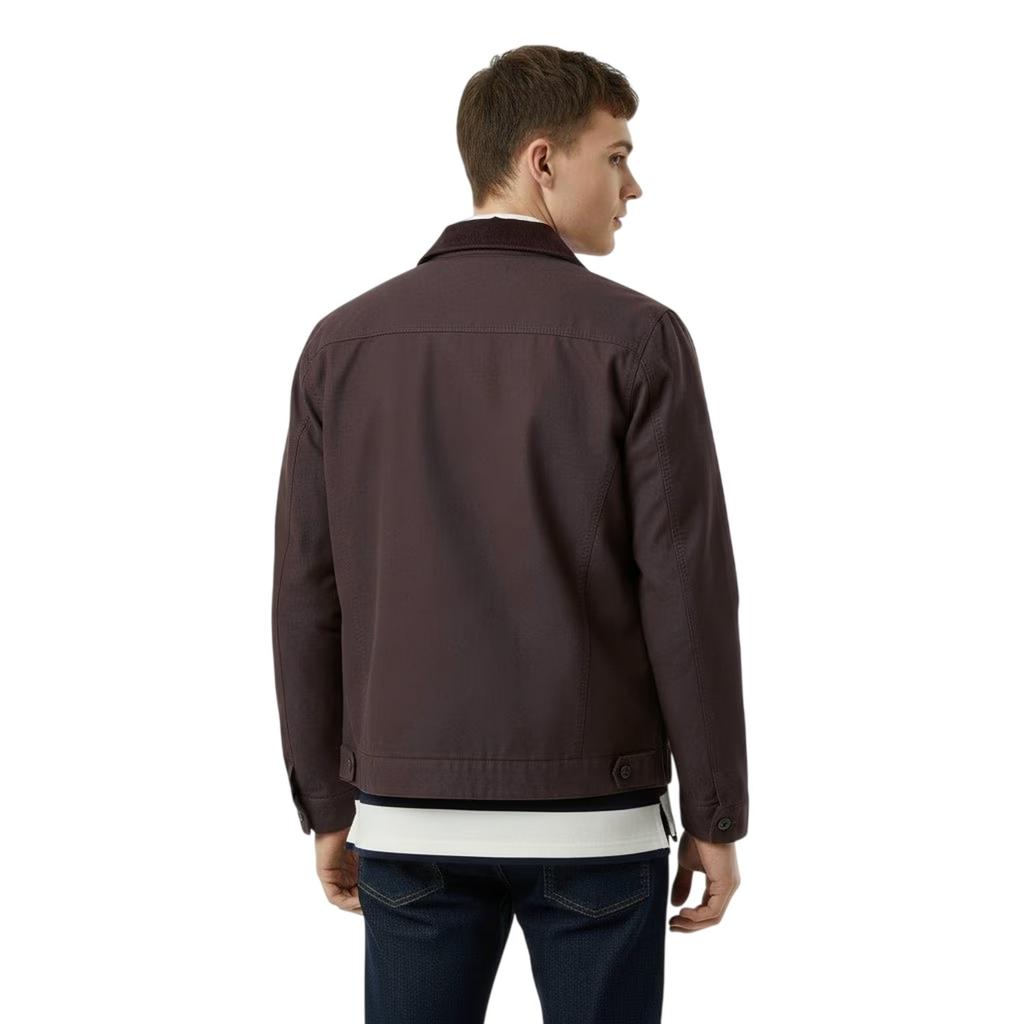 Jack Wills Mens Plain Collared Varsity Jacket