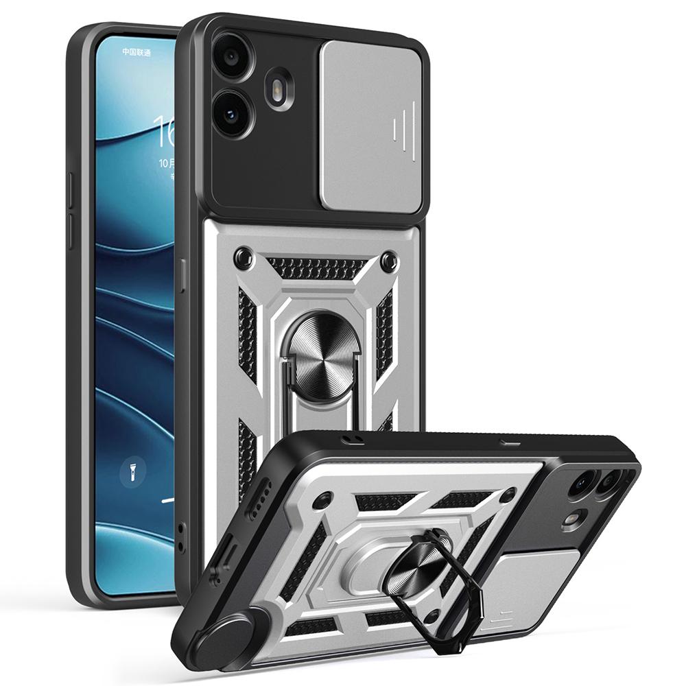 For Nothing CMF Phone 1 Case with Slide Camera Lid PC+TPU Kickstand Phone Cover
