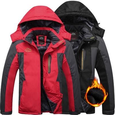 Herren Winterjacke Baumwollmantel mit Samt gefüttert Dicke Jacke Kältefest Arbeitskleidung Übergröße