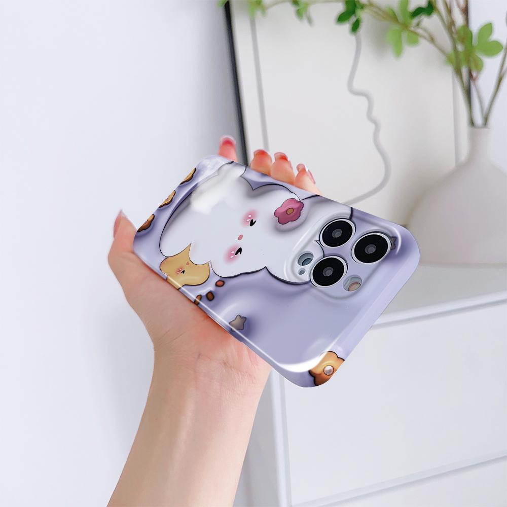 All-inclusive Film Handyhülle Cartoon Mode Design Hartschale Vollständige Abdeckung Kameraschutzhülle für iPhone Huawei Honor Vivo Google