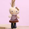 Adorable KT Cat Plush Keychain Doll Pendant