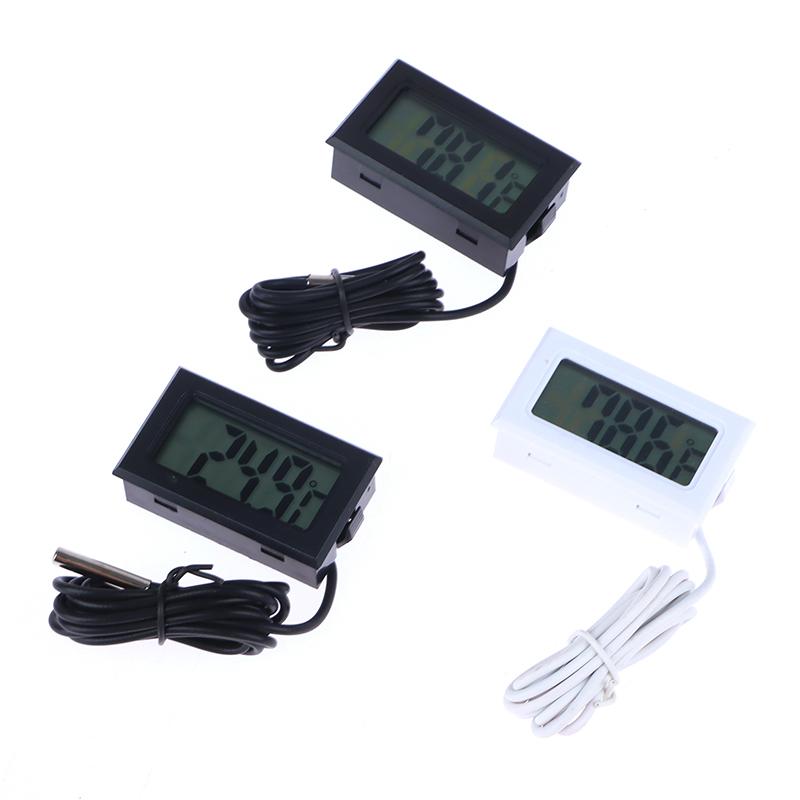 1M Lcd Digital Thermometer With Waterproof Probe Celsius/Fahrenheit Temperature Sensor For Fridge Refrigerator Aquarium